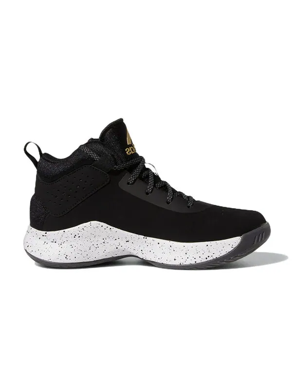 Кроссовки cross 'em up 5 wide j 'black gold metallic' Adidas — изображение 2 из 4, черный/золотистый
