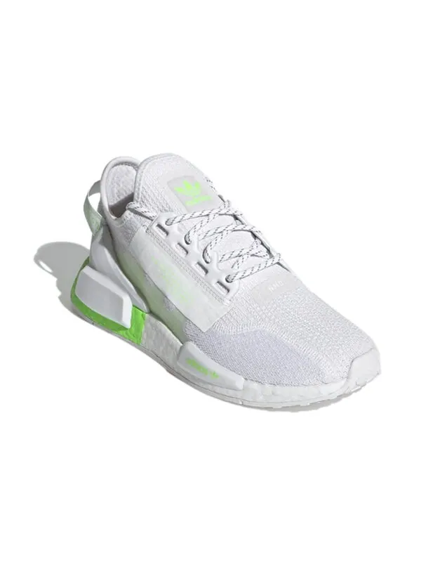 Кроссовки оригиналы nmd_r1 v2 Adidas — изображение 3 из 4, белый/зеленый