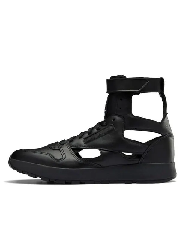 Кроссовки maison margiela x classic leather tabi high 'black' Reebok — изображение 1 из 4, черный