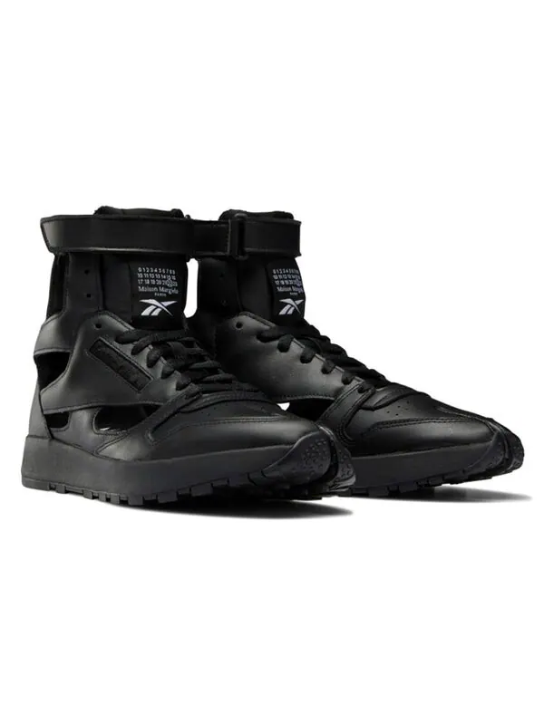 Кроссовки maison margiela x classic leather tabi high 'black' Reebok — изображение 3 из 4, черный