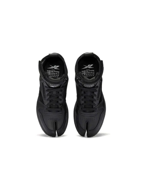 Кроссовки maison margiela x classic leather tabi high 'black' Reebok — изображение 4 из 4, черный