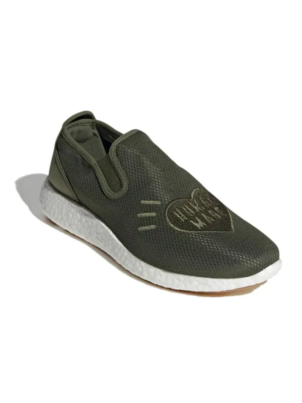 Кроссовки human made x pure slip on Adidas — изображение 3 из 4, зеленый/белый