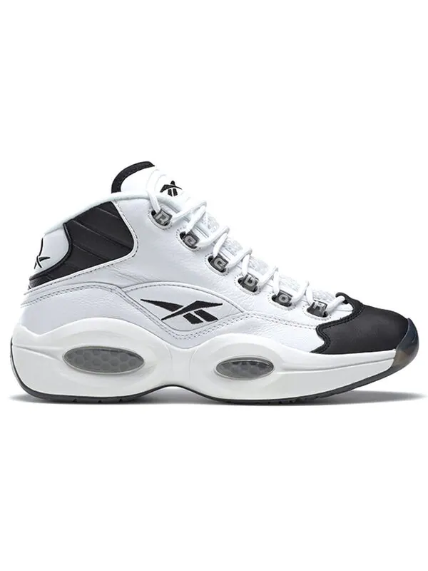 Кроссовки question mid 'why not us?' Reebok — изображение 2 из 4, черный/белый