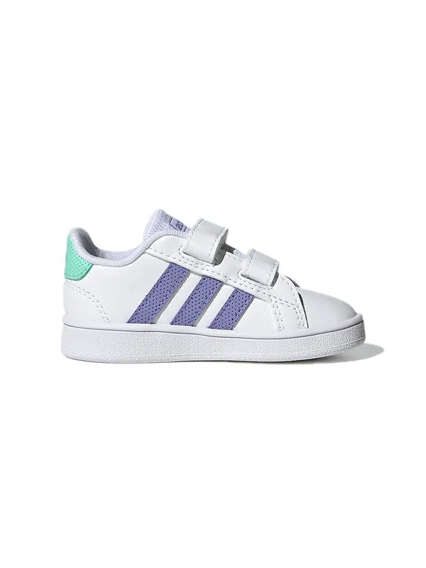Кроссовки гранд корт Adidas — изображение 2 из 4, белый/светлый фиолетовый