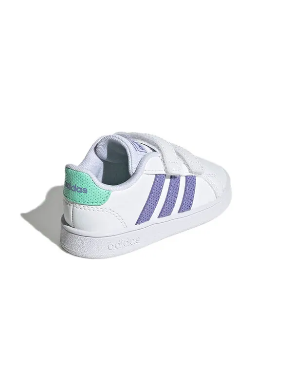 Кроссовки гранд корт Adidas — изображение 4 из 4, белый/светлый фиолетовый