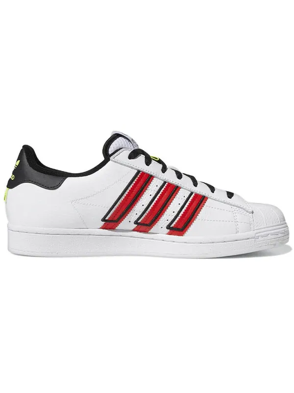 Кроссовки суперзвезда Adidas — изображение 2 из 4, белый/черный/красный