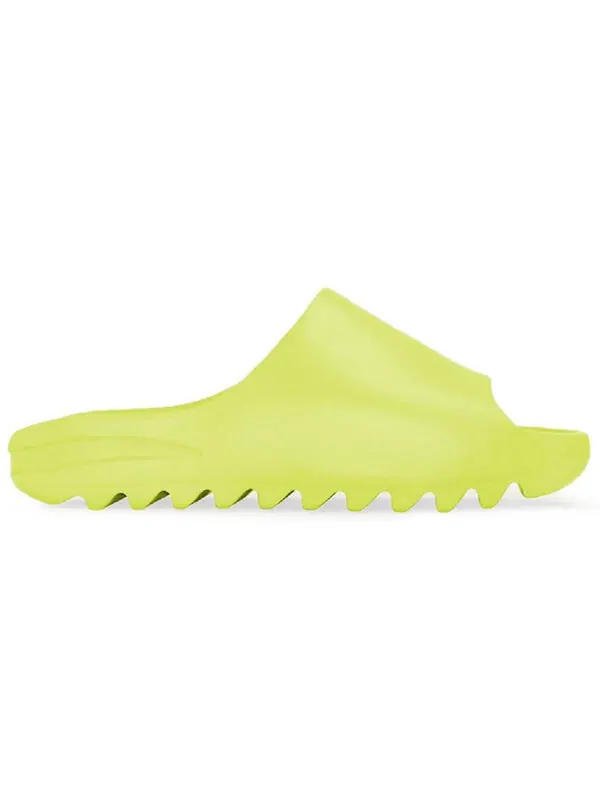 Шлепанцы мужские Adidas Yeezy с рифленой подошвой — изображение 2 из 4, зеленый