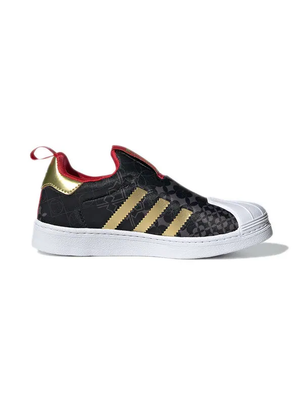 Кроссовки суперзвезда 360 c Adidas — изображение 2 из 4, черный/золотистый