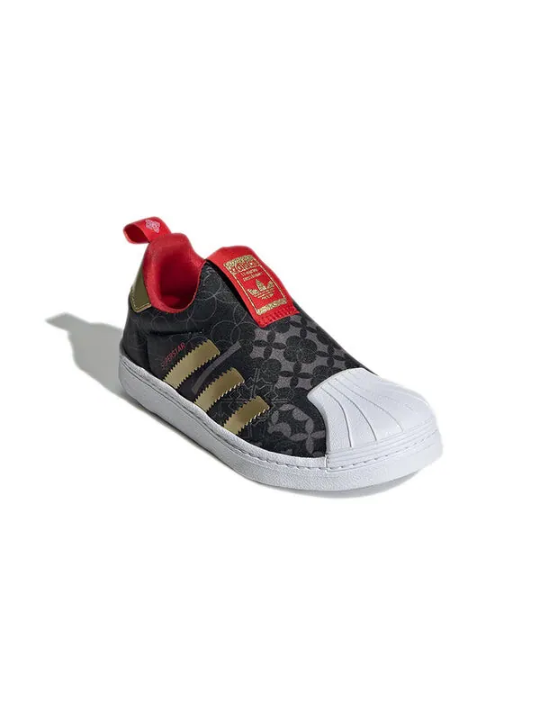 Кроссовки суперзвезда 360 c Adidas — изображение 3 из 4, черный/золотистый
