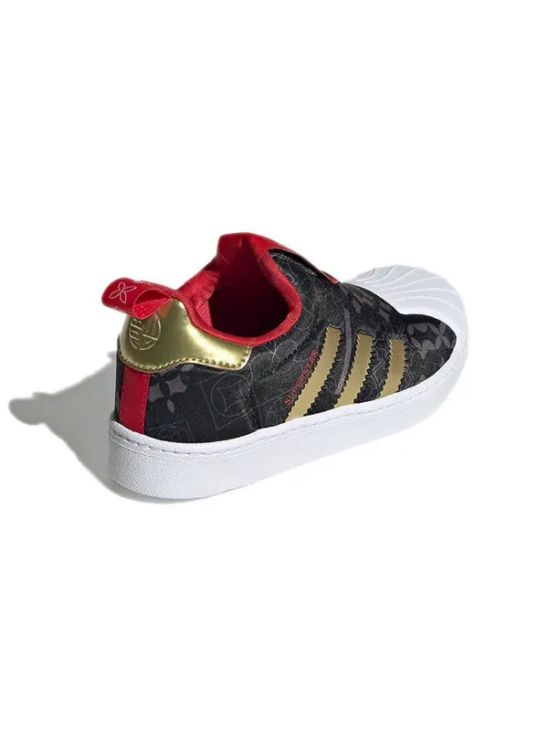 Кроссовки суперзвезда 360 c Adidas — изображение 4 из 4, черный/золотистый