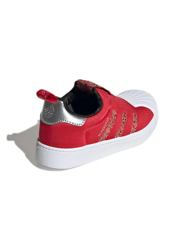 Кроссовки суперзвезда 360 j Adidas — изображение 4 из 4, красный/белый