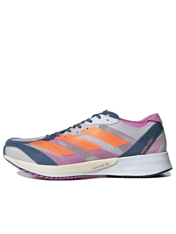 Кроссовки adizero adios 7 Adidas — изображение 1 из 4, серый/синий/фиолетовый