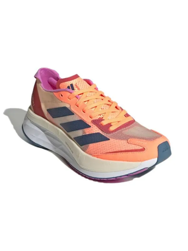 Кроссовки adizero boston 11 Adidas — изображение 3 из 4, оранжевый/синий/красный