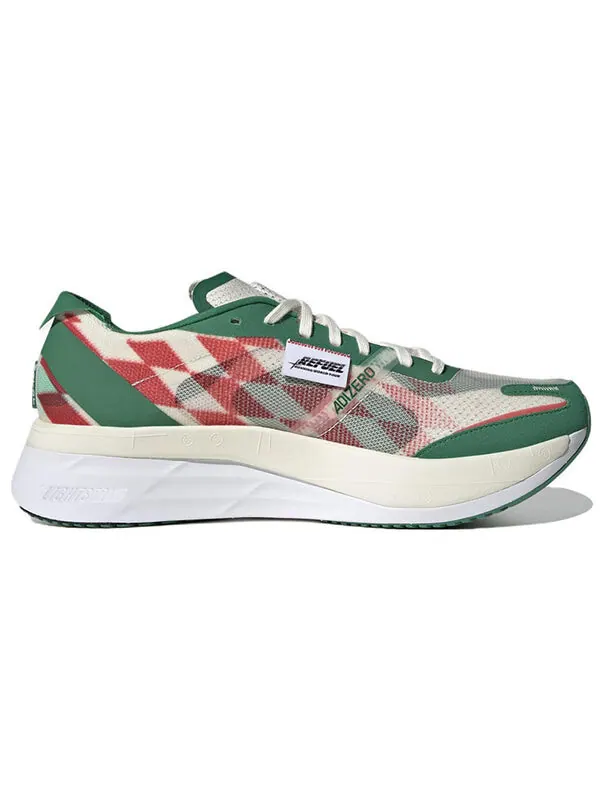 Кроссовки adizero boston 11 running shoes 'refuel' Adidas — изображение 2 из 4, белый/черный/зеленый