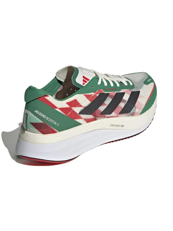 Кроссовки adizero boston 11 running shoes 'refuel' Adidas — изображение 4 из 4, белый/черный/зеленый