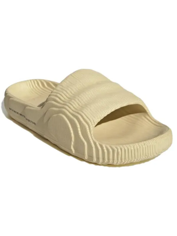 Тапочки adilette 22 slides 'desert sand' Adidas — изображение 4 из 4, светлый желтый