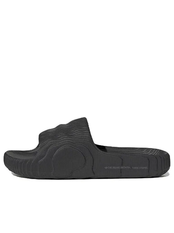 Тапочки adilette 22 slides 'carbon' Adidas — изображение 1 из 4, черный