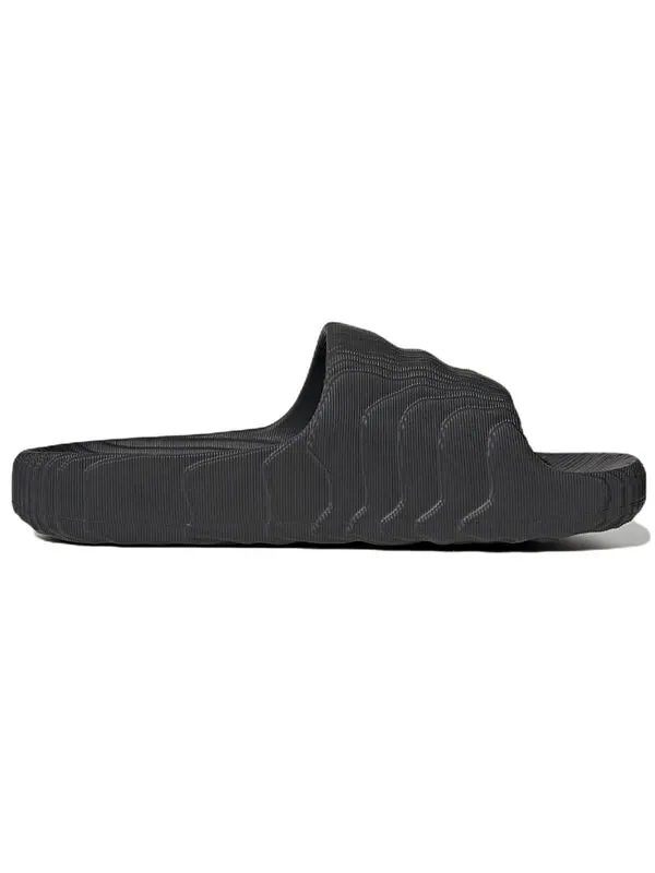 Тапочки adilette 22 slides 'carbon' Adidas — изображение 2 из 4, черный