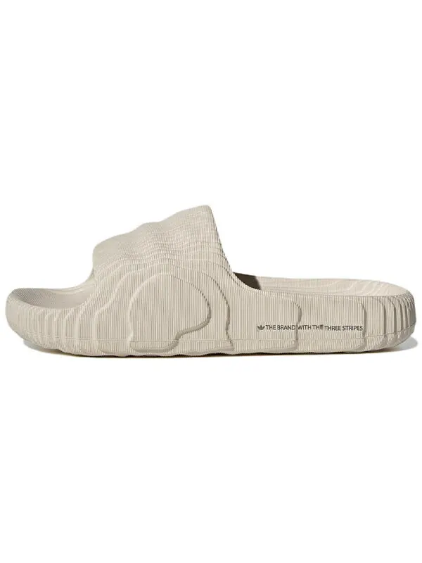 Тапочки adilette 22 slides 'aluminium' Adidas — изображение 2 из 4, бежевый