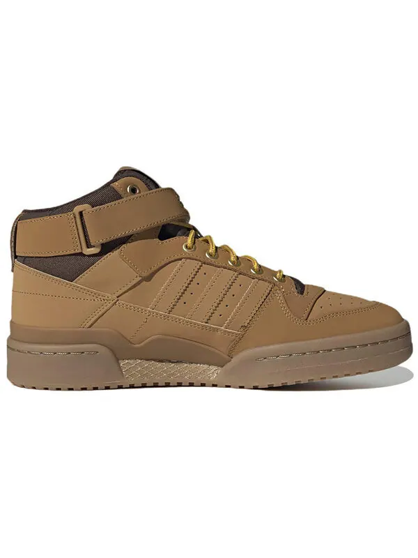 Кроссовки forum mid shoes 'mesa gum' Adidas — изображение 2 из 4, коричневый