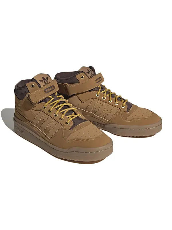 Кроссовки forum mid shoes 'mesa gum' Adidas — изображение 3 из 4, коричневый
