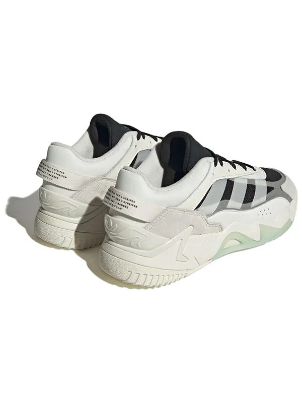 Кроссовки оригинальные niteball ii Adidas — изображение 4 из 4, белый/черный/зеленый