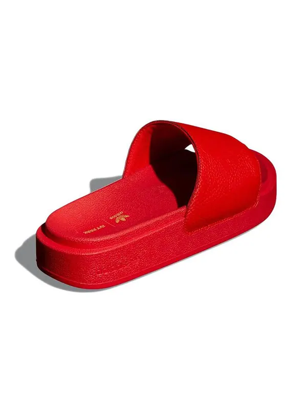 Тапочки ivy park x slides 'ivy heart' Adidas — изображение 4 из 4, красный