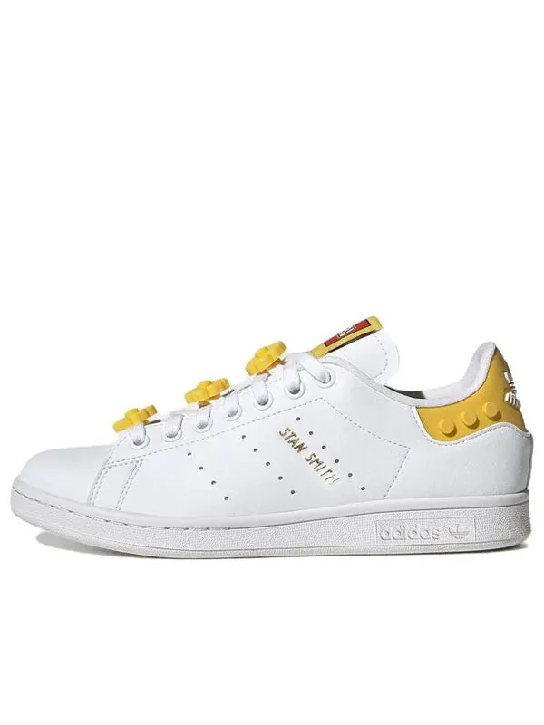 Кроссовки лего х стэн смит Adidas — изображение 1 из 4, белый/желтый