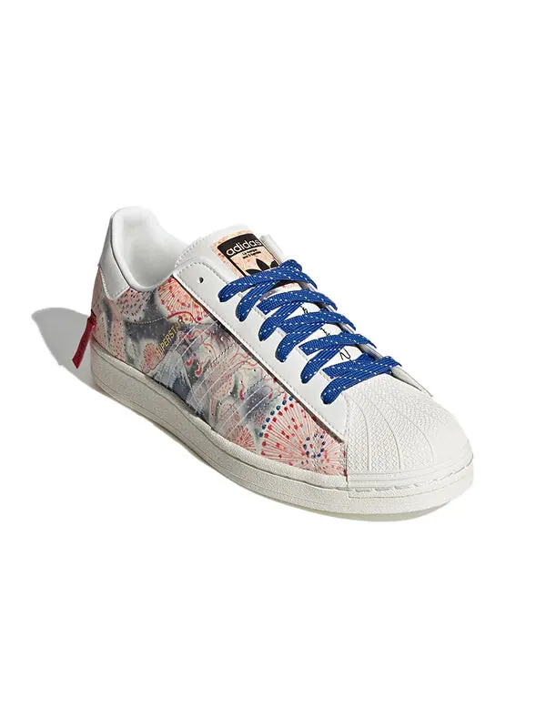 Кроссовки atmos x three tides tattoo x superstar Adidas — изображение 3 из 4, белый