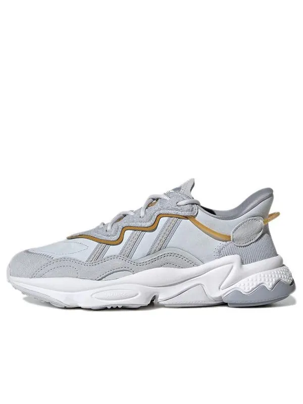 Кроссовки оригиналы ozweego shoes Adidas — изображение 1 из 4, серый/желтый