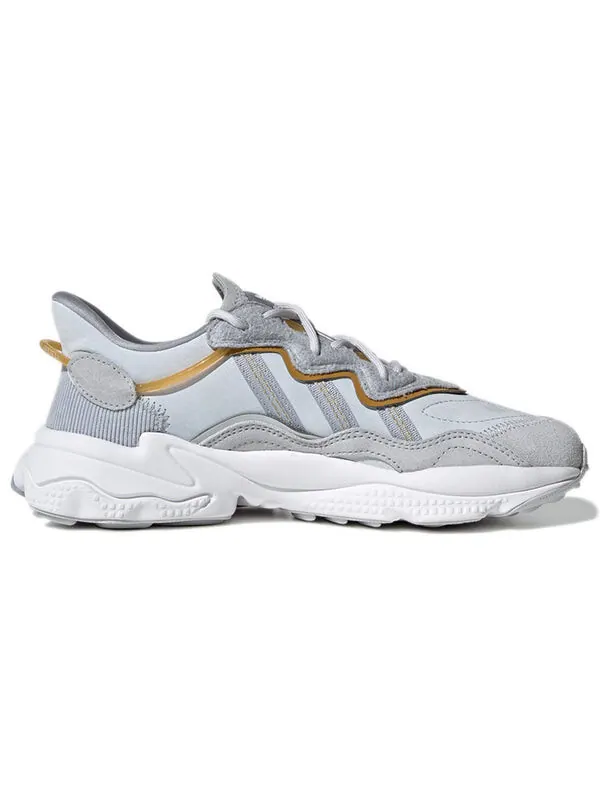 Кроссовки оригиналы ozweego shoes Adidas — изображение 2 из 4, серый/желтый