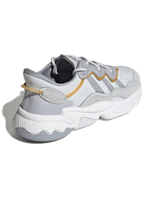 Кроссовки оригиналы ozweego shoes Adidas — изображение 4 из 4, серый/желтый