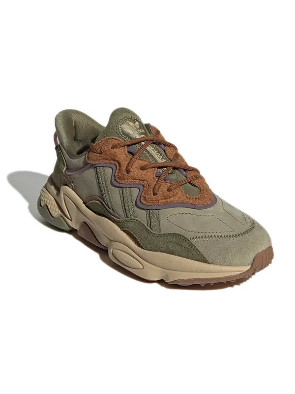 Кроссовки оригиналы ozweego Adidas — изображение 3 из 4, зеленый/коричневый