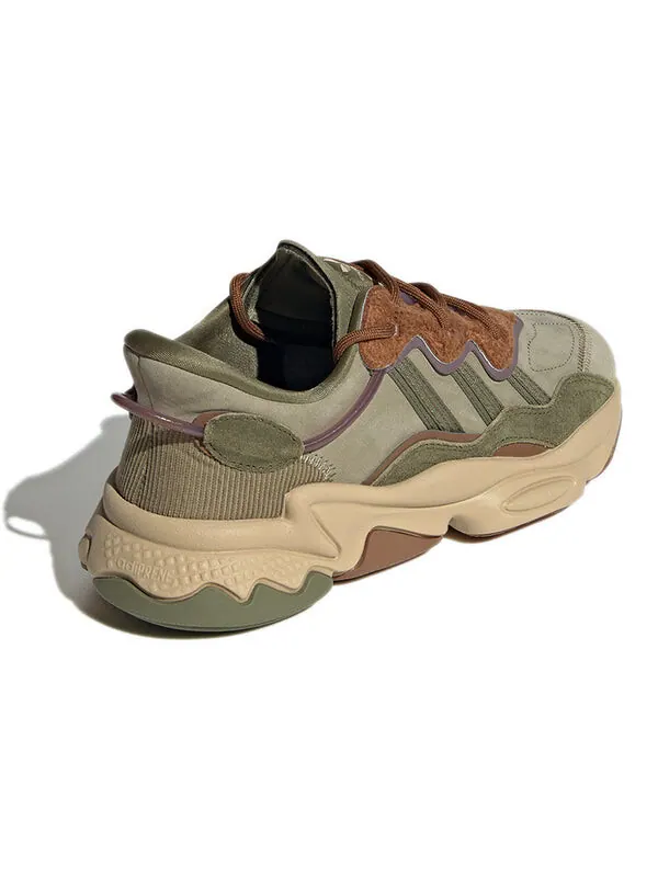 Кроссовки оригиналы ozweego Adidas — изображение 4 из 4, зеленый/коричневый