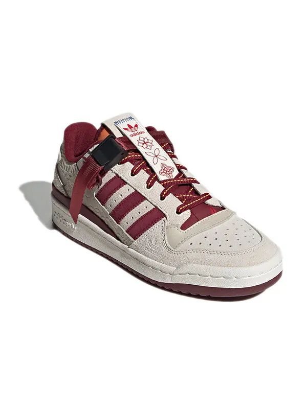 Кроссовки форум низкий Adidas — изображение 3 из 4, кремовый/белый/красный