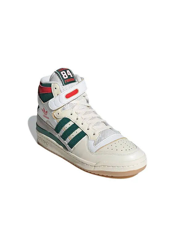 Кроссовки оригиналы форум 84 высокие ботинки Adidas — изображение 3 из 4, белый/зеленый/красный