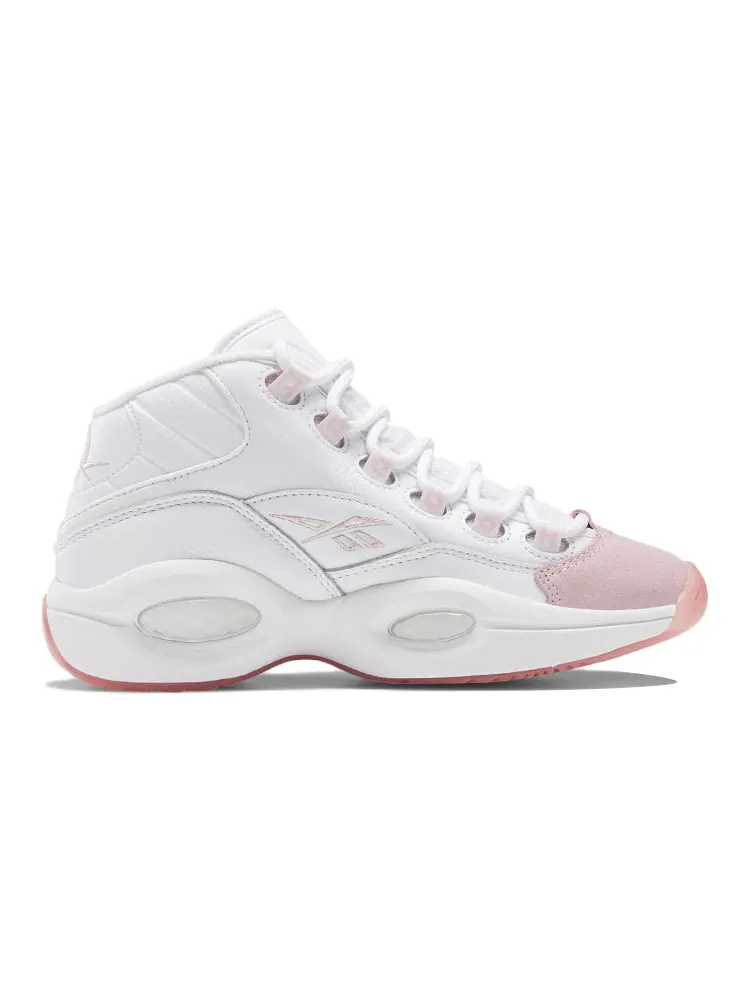 Кроссовки Reebok Question Mid Big Kid 'Pink Toe' GX9357 — изображение 2 из 5, розовый