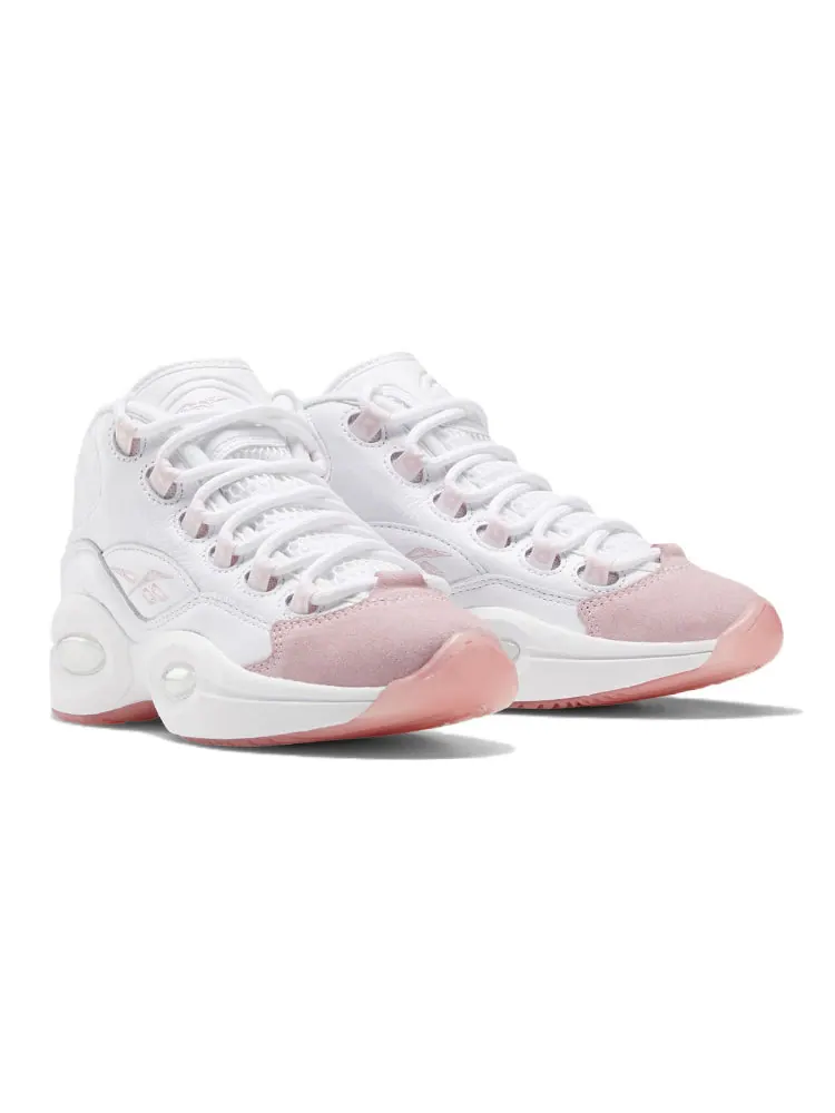Кроссовки Reebok Question Mid Big Kid 'Pink Toe' GX9357 — изображение 3 из 5, розовый