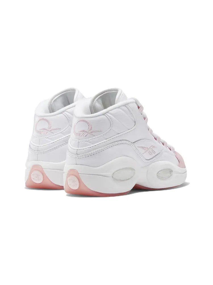 Кроссовки Reebok Question Mid Big Kid 'Pink Toe' GX9357 — изображение 4 из 5, розовый