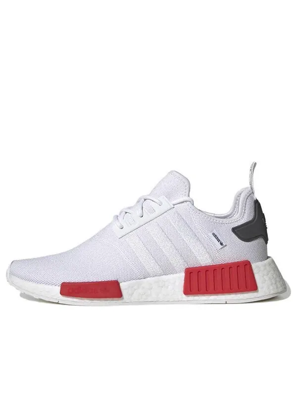 Кроссовки nmd_r1 Adidas — изображение 1 из 4, белый/белый/красный