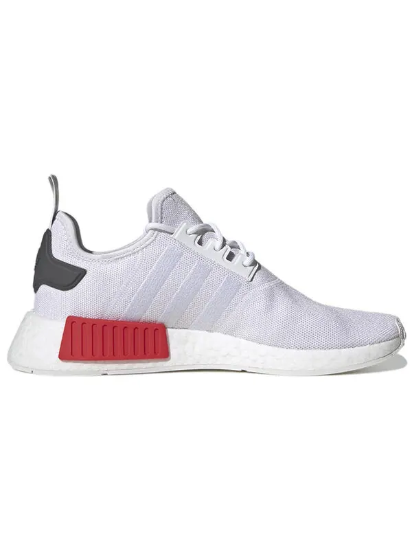 Кроссовки nmd_r1 Adidas — изображение 2 из 4, белый/белый/красный
