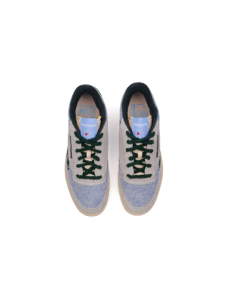 Кеды Reebok Brain Dead x Club C Revenge 'Ecru Dark Forest' — изображение 3 из 5, серый