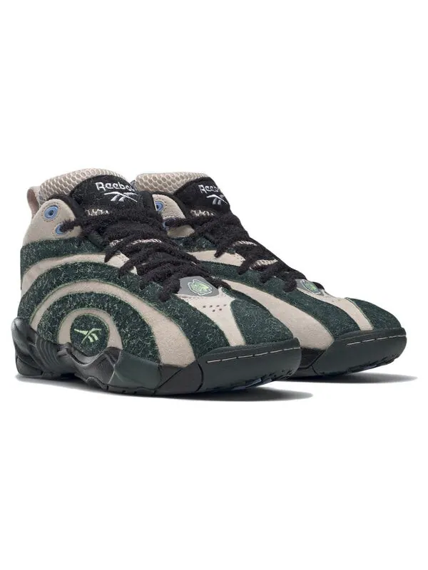 Кроссовки shaqnosis x brain dead 'dark forest' Reebok — изображение 3 из 4, черный/темный