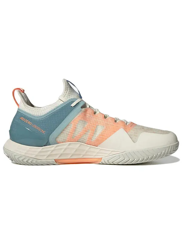 Кроссовки adizero ubersonic 4 'off white beam orange' Adidas — изображение 2 из 4, кремовый/синий