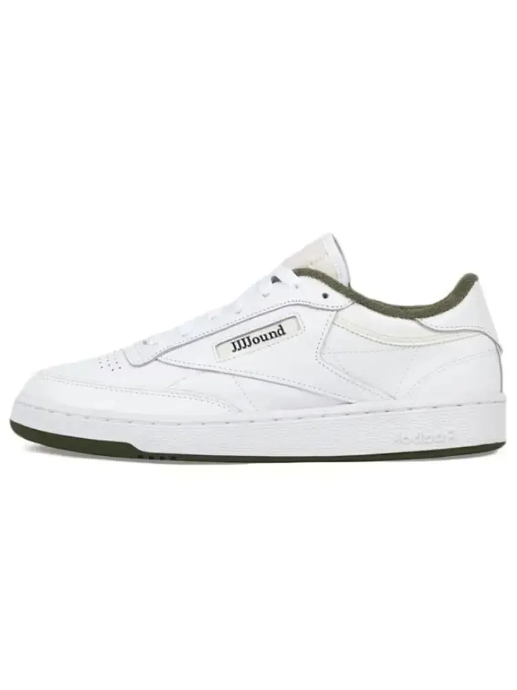 Кроссовки Reebok Club C 85 x JJJJound 'Olive' — изображение 2 из 5, белый