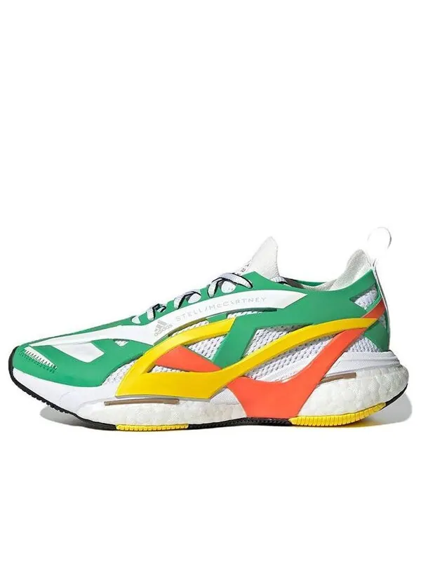 Кроссовки (WMNS) adidas Stella McCartney x Solar Glide 'Green Impact Orange' — изображение 1 из 4, зеленый/белый