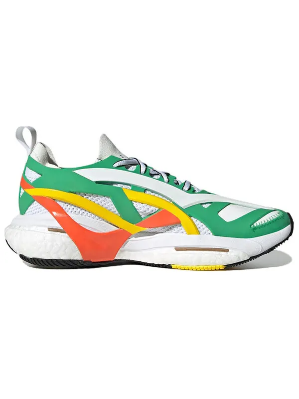 Кроссовки (WMNS) adidas Stella McCartney x Solar Glide 'Green Impact Orange' — изображение 2 из 4, зеленый/белый