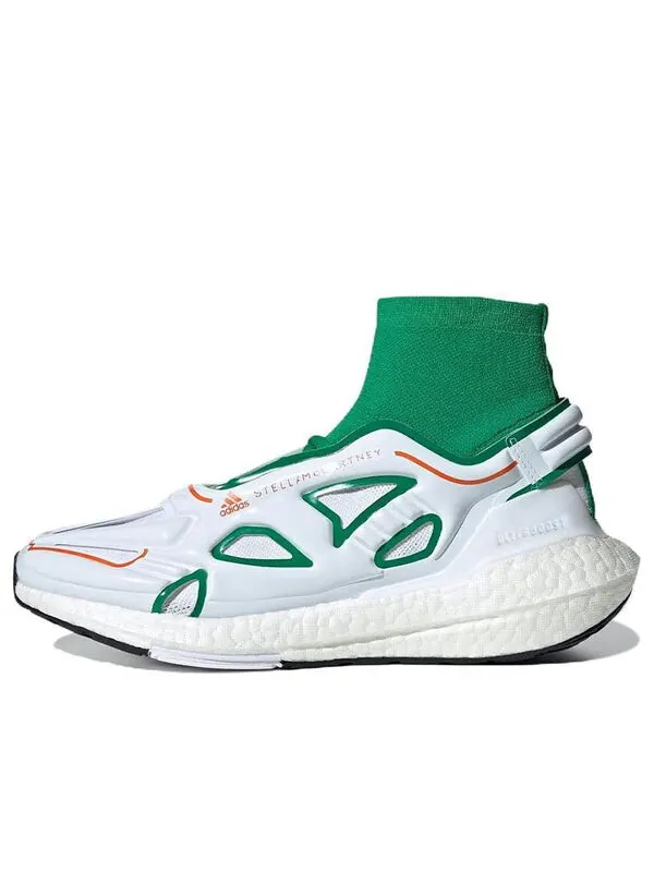 Кроссовки stella mccartney x ultraboost 22 Adidas — изображение 1 из 4, белый/зеленый/оранжевый