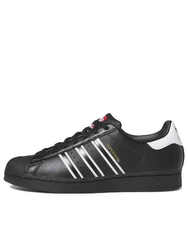 Кроссовки tennis superstar 'black white' Adidas — изображение 1 из 4, черный/белый