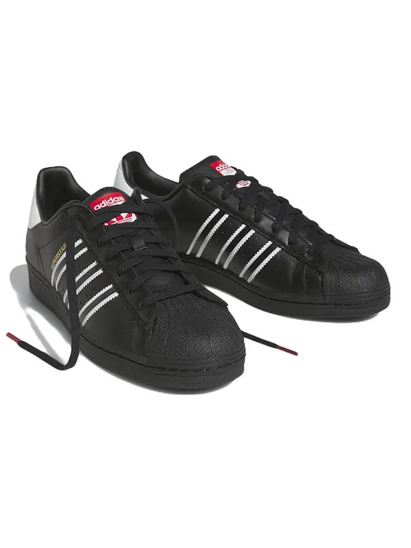 Кроссовки tennis superstar 'black white' Adidas — изображение 3 из 4, черный/белый